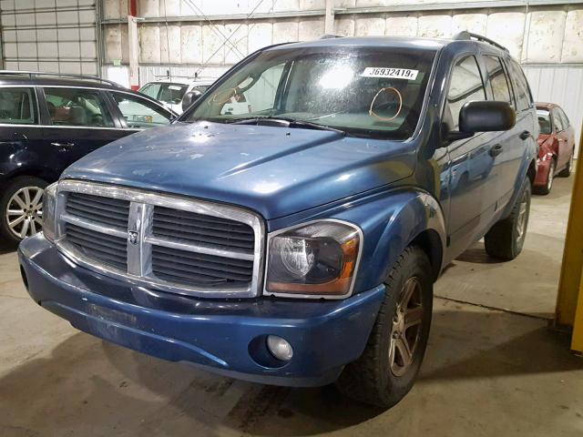 1D4HB48N24F169785 - 2004 DODGE DURANGO SL BLUE photo 2