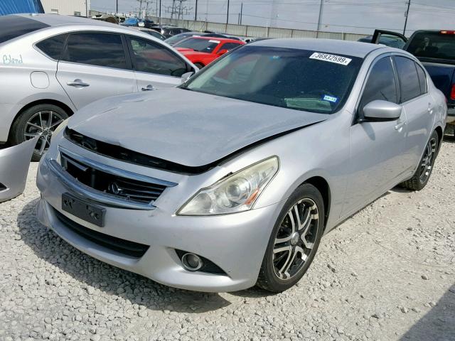 JN1CV6AP4AM408639 - 2010 INFINITI G37 BASE SILVER photo 2