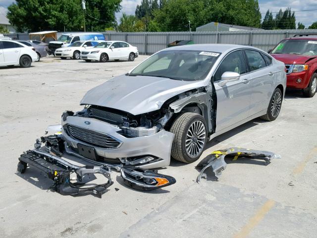 3FA6P0D95JR247343 - 2018 FORD FUSION TIT SILVER photo 2