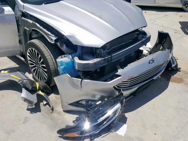 3FA6P0D95JR247343 - 2018 FORD FUSION TIT SILVER photo 9