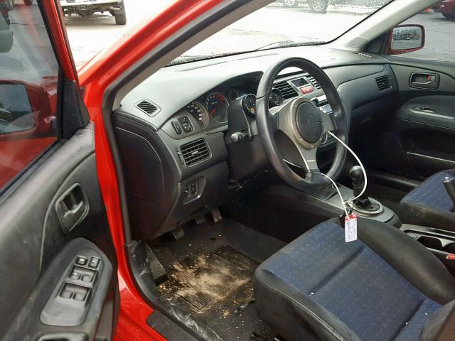 JA3AH86F73U124964 - 2003 MITSUBISHI LANCER EVO RED photo 9