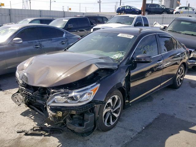 1HGCR2F88GA009627 - 2016 HONDA ACCORD EXL 棕色 照片 2