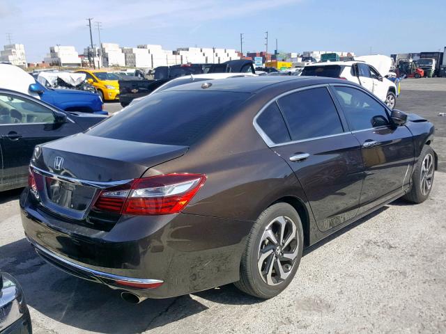 1HGCR2F88GA009627 - 2016 HONDA ACCORD EXL 棕色 照片 4
