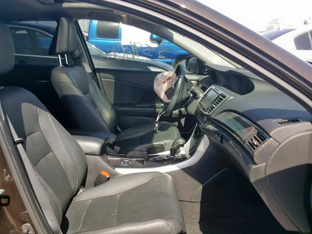 1HGCR2F88GA009627 - 2016 HONDA ACCORD EXL 棕色 照片 5