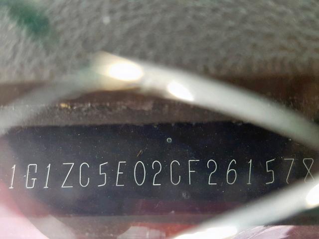 1G1ZC5E02CF261578 - 2012 CHEVROLET MALIBU 1LT 勃艮第红 照片 10