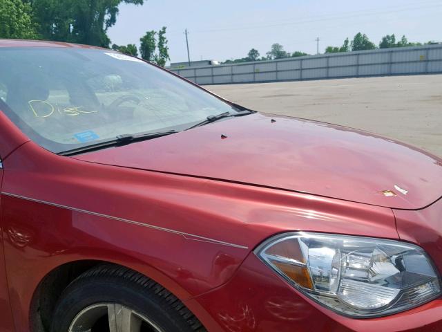 1G1ZC5E02CF261578 - 2012 CHEVROLET MALIBU 1LT 勃艮第红 照片 9