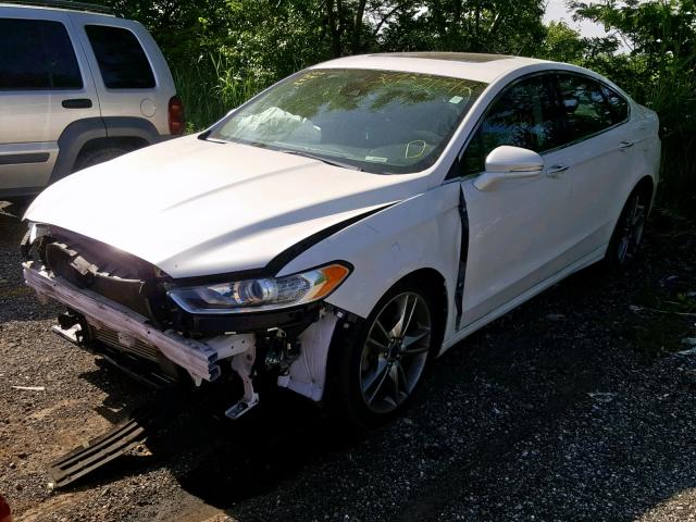 3FA6P0K93DR212324 - 2013 FORD FUSION TIT WHITE photo 2