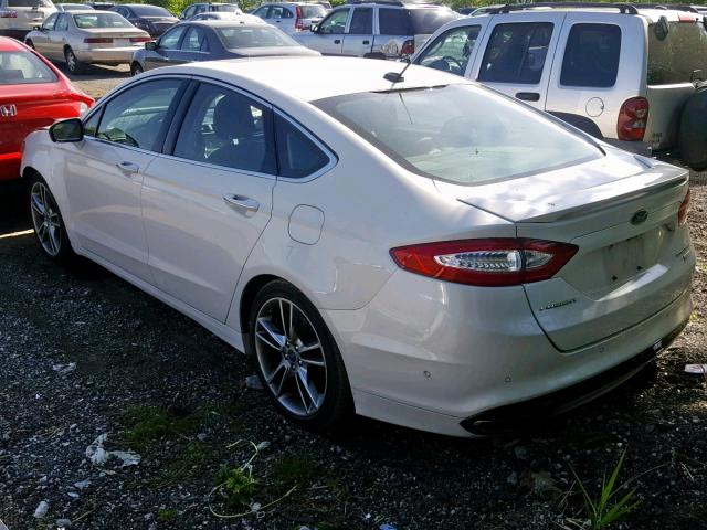 3FA6P0K93DR212324 - 2013 FORD FUSION TIT WHITE photo 3