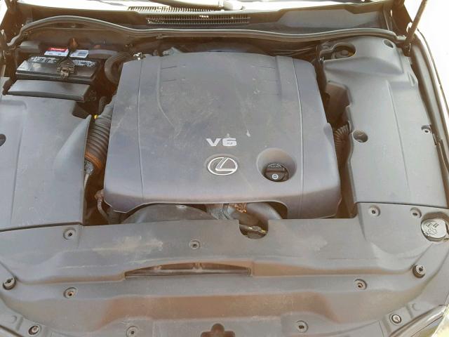 JTHCK262675009907 - 2007 LEXUS IS 250 BLUE photo 7