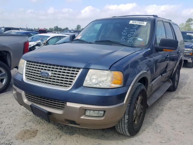 1FMPU17L54LB56155 - 2004 FORD EXPEDITION BLUE photo 2