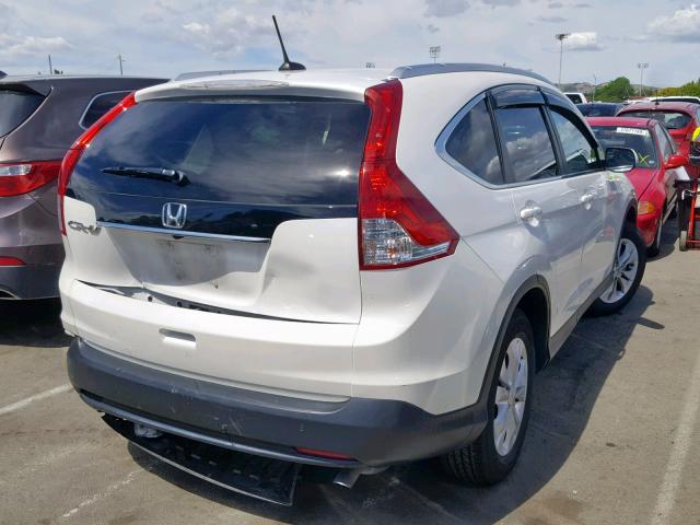 5J6RM3H79CL021957 - 2012 HONDA CR-V EXL WHITE photo 4