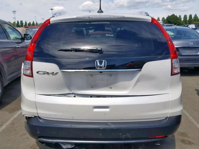 5J6RM3H79CL021957 - 2012 HONDA CR-V EXL WHITE photo 9