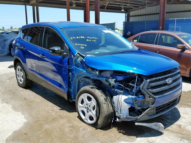 1FMCU0F73JUA49236 - 2018 FORD ESCAPE S BLUE photo 1