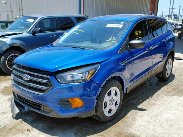 1FMCU0F73JUA49236 - 2018 FORD ESCAPE S BLUE photo 2