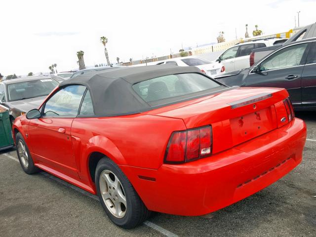 1FAFP44451F115370 - 2001 FORD MUSTANG RED photo 3