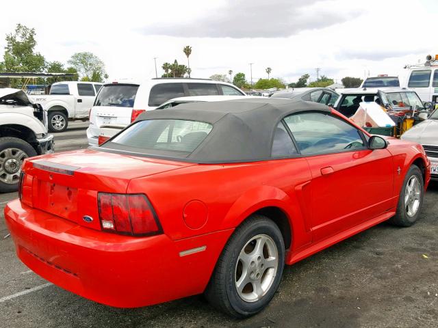 1FAFP44451F115370 - 2001 FORD MUSTANG RED photo 4