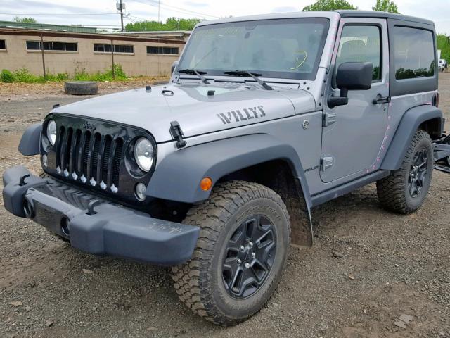 1C4GJWAG6HL739863 - 2017 JEEP WRANGLER S GRAY photo 2