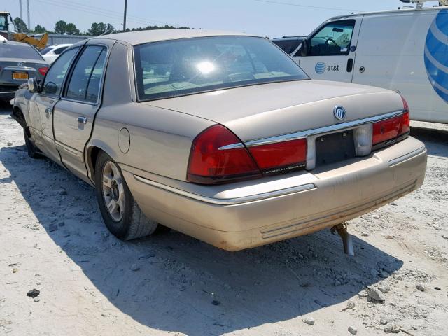 2MEFM74W6YX617257 - 2000 MERCURY GRAND MARQ BROWN photo 3