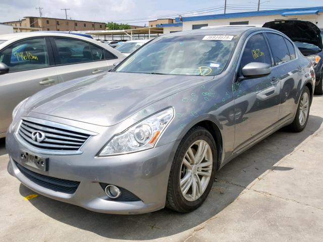 JN1CV6AP7DM724248 - 2013 INFINITI G37 BASE GRAY photo 2