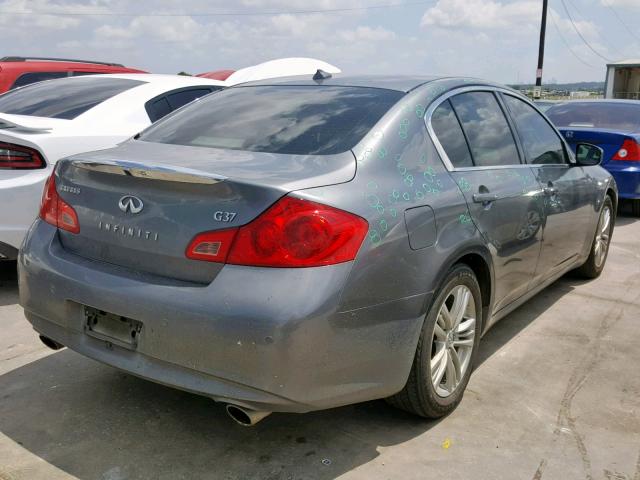 JN1CV6AP7DM724248 - 2013 INFINITI G37 BASE GRAY photo 4