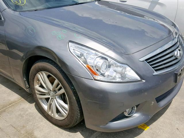 JN1CV6AP7DM724248 - 2013 INFINITI G37 BASE GRAY photo 9