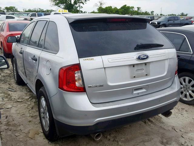 2FMDK3GC2BBB54767 - 2011 FORD EDGE SE SILVER photo 3