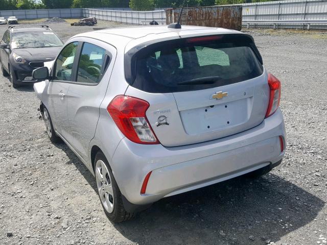 KL8CB6SA1KC710809 - 2019 CHEVROLET SPARK LS SILVER photo 3