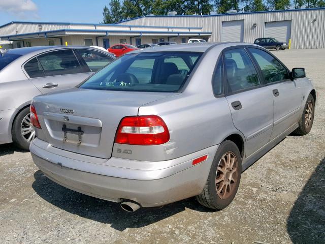 YV1VS29583F945882 - 2003 VOLVO S40 1.9T GRAY photo 4