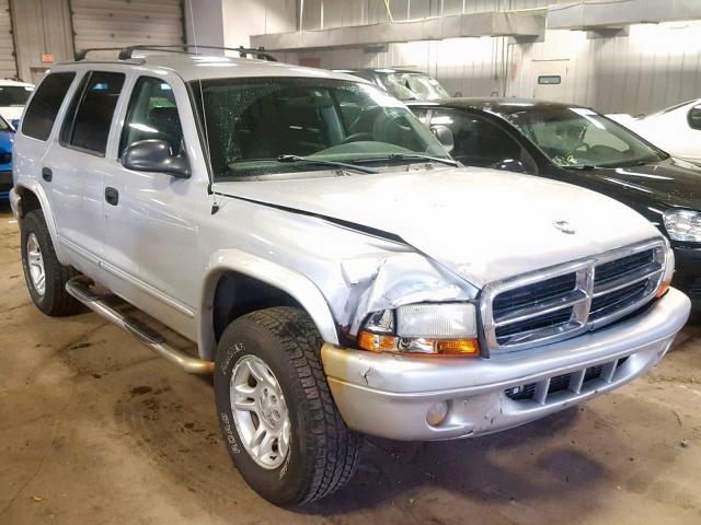 1B4HS48N52F143446 - 2002 DODGE DURANGO SL SILVER photo 1