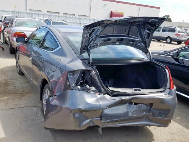 1HGCS12828A022556 - 2008 HONDA ACCORD EXL GRAY photo 3