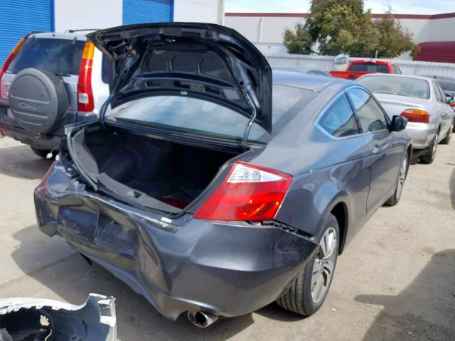 1HGCS12828A022556 - 2008 HONDA ACCORD EXL GRAY photo 4