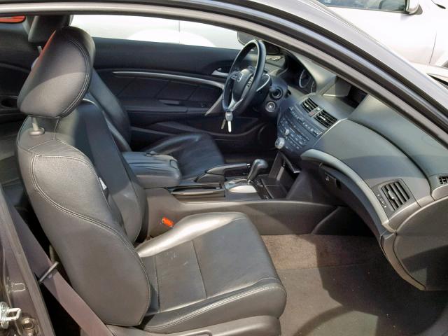 1HGCS12828A022556 - 2008 HONDA ACCORD EXL GRAY photo 5