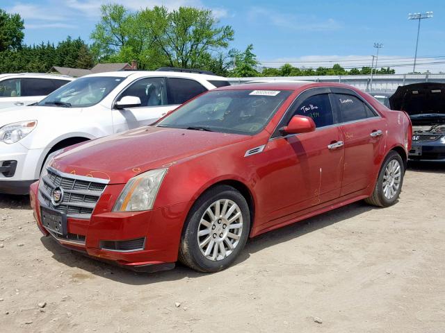 1G6DE5EG6A0125756 - 2010 CADILLAC CTS LUXURY MAROON photo 2