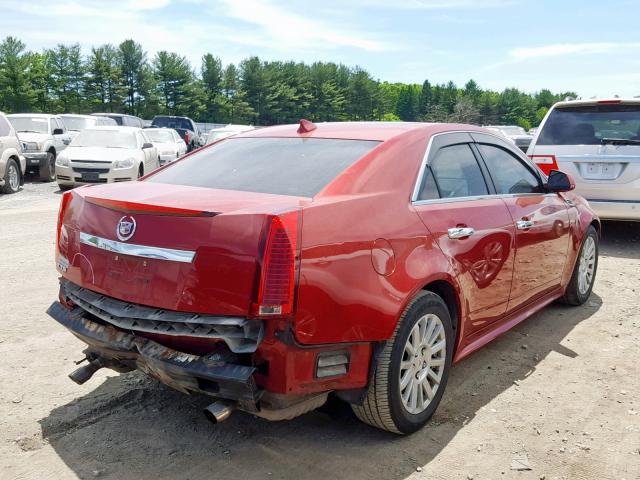 1G6DE5EG6A0125756 - 2010 CADILLAC CTS LUXURY MAROON photo 4