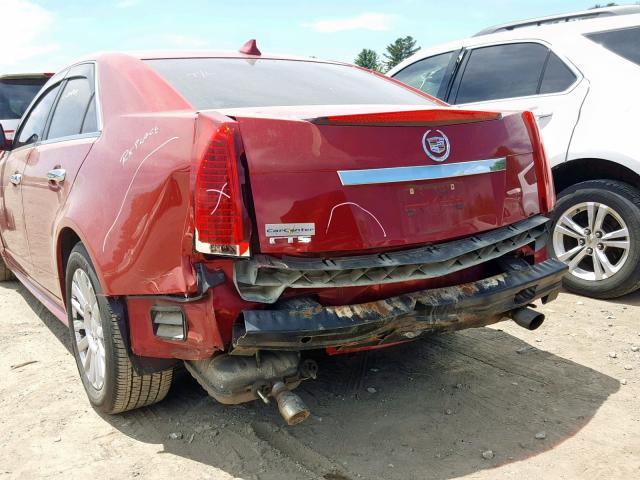 1G6DE5EG6A0125756 - 2010 CADILLAC CTS LUXURY MAROON photo 9