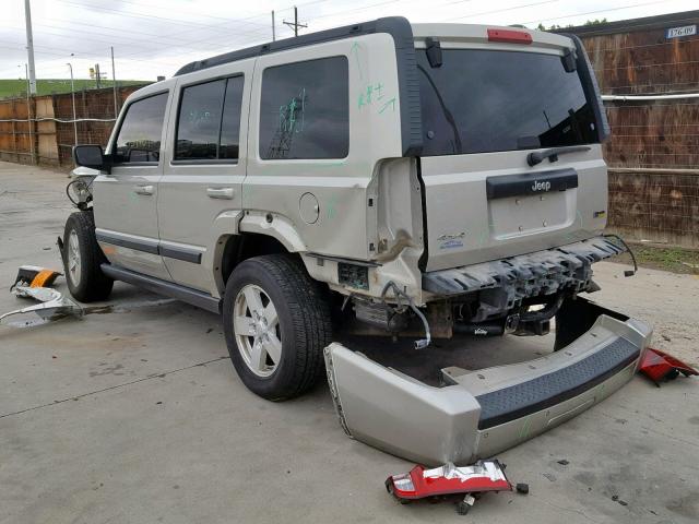 1J8HG48P97C559975 - 2007 JEEP COMMANDER 金色 照片 3