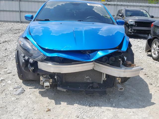 1C3CDFBB4FD201120 - 2015 DODGE DART SXT BLUE photo 9