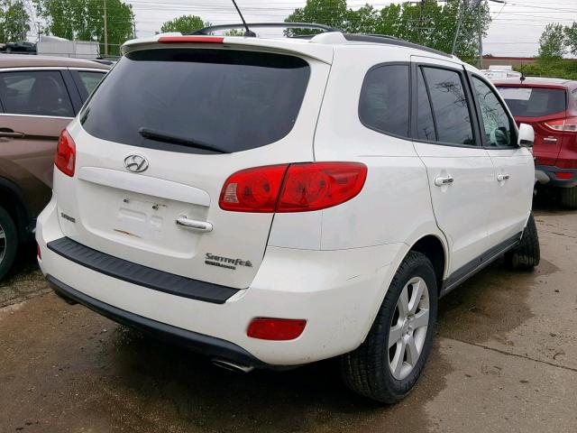 5NMSH73E97H021005 - 2007 HYUNDAI SANTA FE S WHITE photo 4