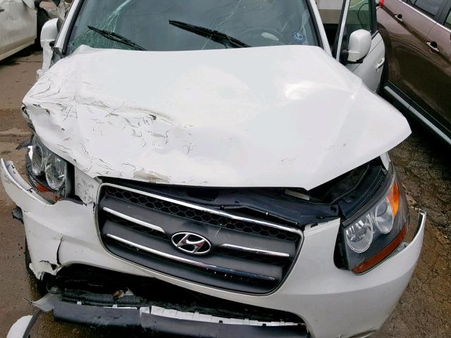 5NMSH73E97H021005 - 2007 HYUNDAI SANTA FE S WHITE photo 7