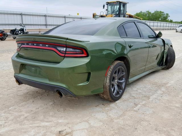 2C3CDXHG9JH220878 - 2018 DODGE CHARGER SX GREEN photo 4