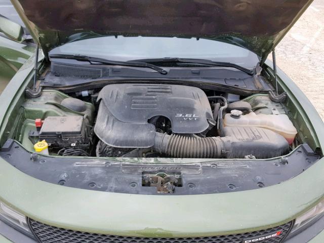 2C3CDXHG9JH220878 - 2018 DODGE CHARGER SX GREEN photo 7