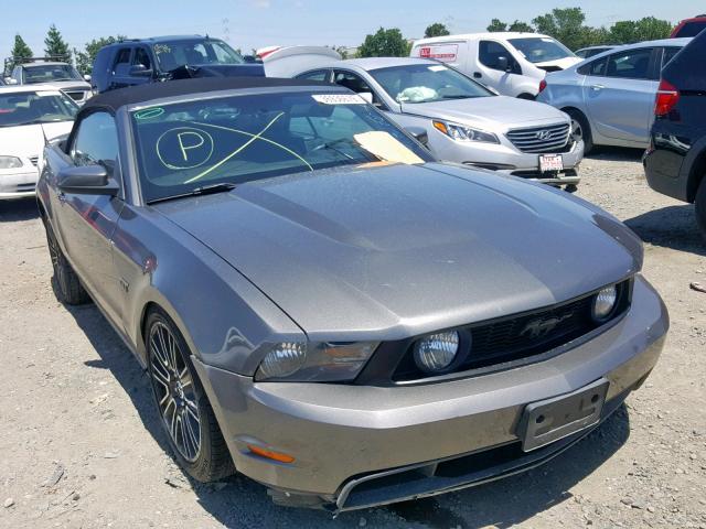 1ZVBP8FH6A5126543 - 2010 FORD MUSTANG GT GRAY photo 1