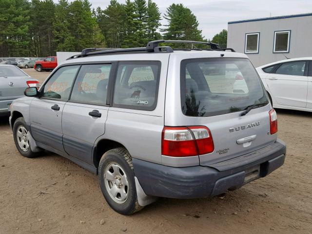 JF1SF63542H743725 - 2002 SUBARU FORESTER L SILVER photo 3