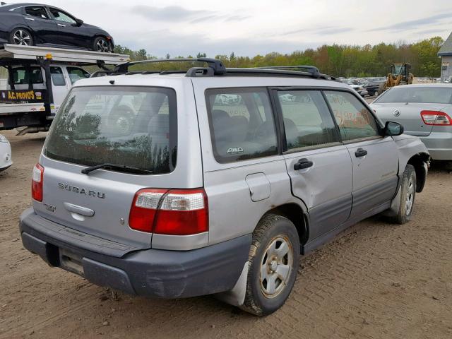 JF1SF63542H743725 - 2002 SUBARU FORESTER L SILVER photo 4