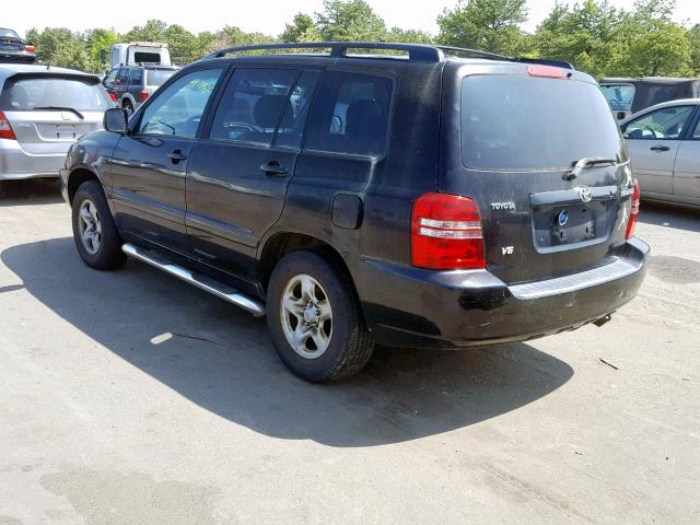 JTEGF21A610021125 - 2001 TOYOTA HIGHLANDER BLACK photo 3