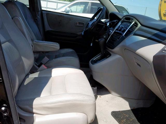 JTEGF21A610021125 - 2001 TOYOTA HIGHLANDER BLACK photo 5