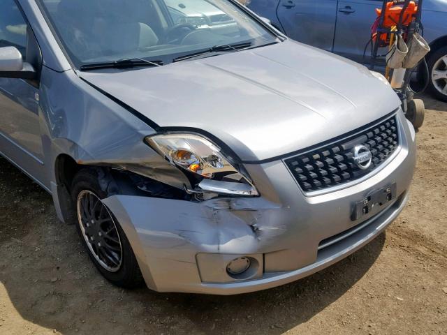 3N1AB61E18L723434 - 2008 NISSAN SENTRA 2.0 GRAY photo 9