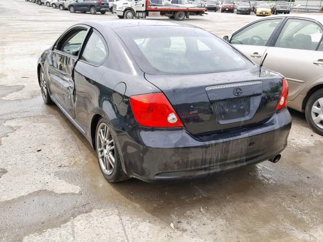 JTKDE177160073164 - 2006 TOYOTA SCION TC BLACK photo 3