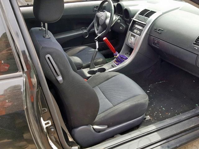 JTKDE177160073164 - 2006 TOYOTA SCION TC BLACK photo 5