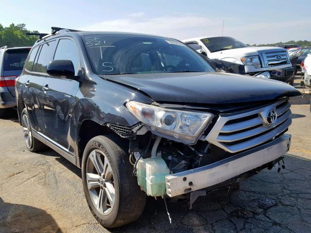 5TDYK3EH3CS067688 - 2012 TOYOTA HIGHLANDER BLACK photo 1